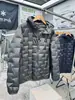 Ligero, sensación como de nube, con tecnología sellada a presión, anti-pilling, chaqueta de plumón con capucha para hombre, capa intermedia cortavientos y cálida para exteriores, estilo moderno