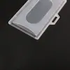 Plástico Transparente Mate PP Soporte Simple de Tarjeta de Identificación de Control de Acceso Tarjeta de Identificación de Trabajo Cordón Soporte de Tarjeta Funda Protectora Etiqueta Insignia