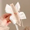 Accesorio para el Cabello Semirecogido Estilo Nuevo 2026: Pinza de Plátano de Malla, Pinza de Garra Francesa con Lazo Negro, Pinza para el Cabello de Lunares para la Parte Posterior de la Cabeza
