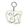 Llavero Acrílico Personalizado Transfronterizo con Colgante de Balón 67 Decoración de Bolsa Plana 2D Decoración de Espejo Retrovisor de Coche