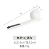 Cuchara de Melamina Cuchara Comercial con Forma de Caparazón de Tortuga Cuchara de Mango Largo Cuchara para Ramen de Restaurante Cuchara para Sopa Cuchara de Plástico para Sopa Cuchara con Gancho
