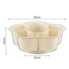 Plato para Hot Pot, Plato para Verduras, Plato de Verduras, Fregadero Giratorio Dividido, Cesta de Drenaje, Plato Doméstico para Verduras, Plato de Preparación de Cocina