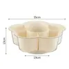 Caja de Almacenamiento en Ángulo Recto Bandeja Multifuncional para Servir Hot Pot de Cocina con Compartimentos Giratorios para Escurrir y Almacenar Guarniciones, Bandeja de Frutas