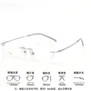 Nuevas Gafas Sin Montura para Mujer, Montura de Gafas para Miopía 52mm, Dulce y Pura, Ultraligeras, Montura de Gafas Sin Montura de Titanio Puro