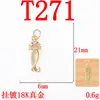 Colar Brincos Pingente Letra Minúscula DIY Diamante Microcravejado Ouro 18K Preservação de Cor Popular Transfronteiriço Joias Pingente de Cobre Puro