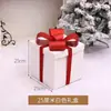 Decoración Navideña Caja de Regalo Blanca Apilada Adornos para Escaparate de Tienda de Centro Comercial de Año Nuevo Hermosos Adornos Caja de Regalo