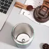 Copo Térmico Kuangdi de Titânio Puro para Meninos e Meninas, Caneca de Café Casual de Alta Qualidade, Copo de Presente Exquisito, Copo de Água de Luxo de Alta Qualidade