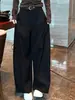 Deslumbrante Roupa de Outono para Mulheres, Elegante e Simples, Blusa de Manga Longa Slim com Decote V com Calça de Cintura Alta Wide Leg, Conjunto Elegante de Duas Peças Tendência