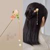 Jade Coelho Hairpin Antigo Novo Estilo Chinês Super Fada Borla Passo Shake Hairpin Costas da Cabeça Acessórios para o Cabelo Hairpin Peach Girl