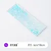 Capa Acrílica Transparente com Glitter e Porta-Ingresso Personalizado de Anime, Disponível em Várias Cores: Rosa Flor de Cerejeira/Azul Gelo/Roxo Laser