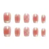 Estilo Francés Mariposa Ojo de Gato Alta Calidad Elegante Femenino Estilo Hermana Real Iluminador Arte de Uñas Cortas 30-t Uñas Postizas