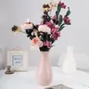 Jarrón de Plástico Estilo Nórdico para Decoración del Hogar, Jarrón de Flores Minimalista Duradero y Creativo para Sala de Estar