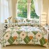 Juego de Ropa de Cama para Dormitorio de Estudiante Individual de Otoño e Invierno de Cuatro Piezas, Juego de Tres Piezas, Funda de Edredón de Una Pieza, Algodón de Aloe Vera