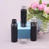 Frasco preto de 30ml com tampa de alumínio, usado para isca de peixe, dispensador de óleo essencial, ou como frasco de plástico para removedor de maquiagem, também disponível com tampa de alumínio