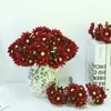 Margaritas de Seda, Flores Artificiales de Manzanilla, Flores Artificiales, Adornos de Decoración para el Hogar y Bodas, Ramo de Flores Artificiales de Alta Gama Terminados al por Mayor