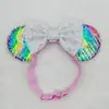 Diadema Elástica Orejas de Ratón Transfronteriza para Adultos y Niños con Lazo Diadema de Nylon para Fiesta Navideña Accesorios para el Cabello DIY