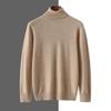 2024 outono e inverno novo suéter de cashmere masculino manga longa solto e confortável all-match plus size pullover camisa de base quente