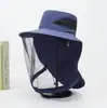 Sombrero Anti-Mosquitos para Pesca para Hombres, Protección Solar para Mujeres, Máscara Anti-Insectos para Montañismo al Aire Libre, Cubierta para la Cabeza Anti-Abejas, Sombrero de Sol para Pesca Nocturna de Verano