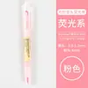 MUJI MUJI MUJI papelería bolígrafo fluorescente de doble punta para ventana bolígrafo marcador para estudiante bolígrafo marcador de llaves bolígrafo para cuaderno de recortes