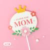 Día de la Mujer Diosa Celebridad de Internet Decoración de Pastel de Repostería Sosteniendo Clavel en la Mano Taza Cubo Transparente Mousse Bolso de Mano Empaque