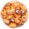 Oso de Dibujos Animados Pan Donut Juguete de Comida Joyería de Resina Accesorios Pegamento de Crema DIY Pasador Materiales Hechos a Mano Venta al por Mayor