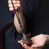 Pieza de Mano de Calabaza Tallada de Dragón de Madera de Águila con Múltiples Niños y Bendiciones, Colgante de Talla de Madera para Colgar o Juego Portátil, Adorno Artesanal