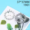 Acessórios DIY 37mm flor de lis de liga e símbolo da paz corrente vintage acessórios