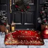 Tapete de chão de Natal transfronteiriço para sala de estar, banheiro e entrada, antiderrapante, absorvente de água, secagem rápida, resistente ao desgaste, fácil de limpar
