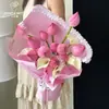 Saia Estilo Ballet de Amor-Perfeito Sete Cores Fita de Rede Fio para Embrulho de Buquê Fita para Embrulho de Flores Material Artesanal Embalagem