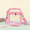 Bolsa Transparente Cosmética Transfronteriza, Neceser Personalizado, Bolso Cruzado de Almacenamiento de Gran Capacidad de PVC, Bolsa de Gel Anti-Caídas