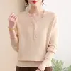 Suéter de Punto Elegante para Mamá, Nuevo Llegado de Otoño para Mujer, Top de Moda para Mujeres de Mediana Edad, Top Pequeño Casual, Suéter de Capa Base para Mediana Edad y Personas Mayores