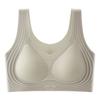 Sujetador Push-Up Líquido Sin Costuras, Sujetador de Soporte Suave, Copa Fija, Fino para Verano, Cómodo, Pechos Grandes, Deportivo Pequeño y Espalda Hermosa