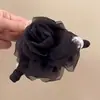 Vacaciones en la playa clip floral de plátano para el pelo pinza de garra floral de dopamina para recogidos en la parte posterior de la cabeza accesorio para el cabello adorno para el pelo