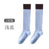 Calcetines de Yoga Antideslizantes Profesionales para Mujer Calcetines de Caña Alta Largos Antibacterianos Combinación de Colores Calcetines de Cinco Dedos con Punta Dividida Algodón Pilates