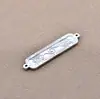 Yiluya Plata S925 Doble Cara Suerte Doble Anillo Pieza de Conexión Colgante Accesorios Pulsera Trenzada a Mano DIY Accesorios