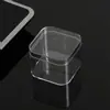 Caja de joyería diy caja transparente caja de embalaje caja cuadrada para dulces caja de cristal para dulces de boda caja para slime
