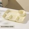 Plato de cerámica dividido para adultos, ideal para el hogar, ideal para reducir la grasa, ideal para el desayuno de embarazadas y niños.