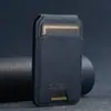 Adequado para Apple 16Promax Android Universal Celular Porta-Cartão Magnético Estojo de Cartão Anel Magnético Magsafe Couro PU