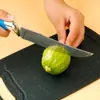 Tabla de cortar con patrón de mármol en stock, juego de tres piezas, tabla de cortar de plástico antideslizante para uso doméstico, tabla de cortar para frutas y verduras