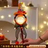 Linterna de Calabaza de Halloween Adornos Luminosos Accesorios de Decoración Palo Giratorio Niños Hecho a Mano Material DIY Regalos