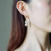 Pendientes de calabaza con doble perla barroca natural de imitación con figura de belleza de la Ciudad Prohibida, pendientes vintage, elegantes pendientes estilo corte para mujer