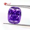 Almofada Retangular Larga Customizada Violeta 4K Flor de Gelo Brilhante Torneiro Pedreiro Gema Artificial Haoshi Diamante Puro Zircônia CZ