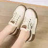 Sapatos Novos Populares de Outono e Primavera Transfronteiriços para Mulheres, Tênis Pai de Solado Grosso que Aumentam a Altura, Tênis Esportivos Leves e Respiráveis, Sapatos Casuais da Moda