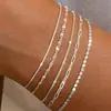 Set de Pulseras, Accesorios Decorativos, Pulsera Personalizada, Nuevo Set de Pulseras de Aleación Combinada, Popular Plata Moda Commuter Estilo Simple