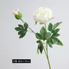 Flor Artificial de Peonía de Alta Calidad Hidratante de Dos Cabezas Estilo Chino Decoración del Hogar Ricos Adornos de Peonía Accesorios para Fotografía