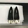 Zapatos de Ballet Planos Redondos Estilo Chanel con Lazo para Mujer, Nuevo Modelo 2025, Suela Suave, Diseño Superficial Slip-On, Zapatos Planos Color-Blocking