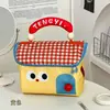Linda Bolsa de Cosméticos de Casita con Ojos Grandes para Mujer, Bolsa de Tocador Portátil de Viaje, Bolsa de Almacenamiento para Productos de Cuidado de la Piel y Cosméticos