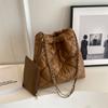 Bolso Tote Acolchado con Cadena de Gran Capacidad 2024 Nuevo Bolso de Moda para Mujer Elegante Sencillo Moda Bolso de Hombro para Mujer