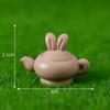 Micro paisaje creativo conejito estufa cocina fiesta de té jardinería paisaje DIY decoración accesorios escritorio pequeños adornos