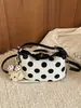 Bolso Único de Lunares para Mujer 2026 Nueva Moda Versátil Cruzado Tipo Dumpling Bolso de Mano Pequeño Exquisito Súper Moderno Bolso Croissant